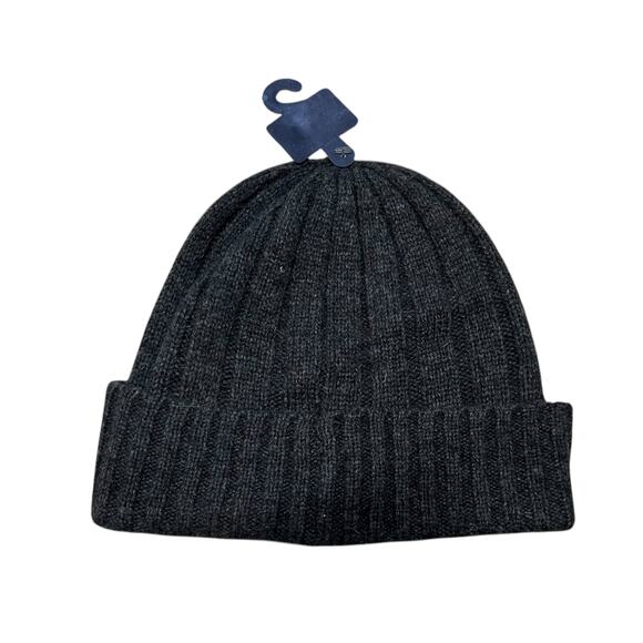 Polo Ralph Lauren Signature Wool Beanie NWT Men's OS Charcoal Gray Classic - Picture 3 of 7